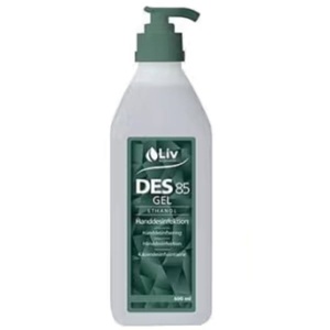 Liv Hånddesinfektion Gel 85% m. Pumpe - 600 ml. produktbillede