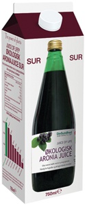 Livets frugt Aronia saft sur Ø 750 ml produktbillede