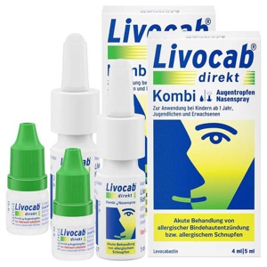 Livocab direkt Kombi Nasenspray & Augentropfen, 1x2 P Kombipackung Produktbild