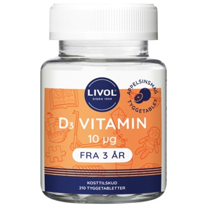 Livol D3-Vitamin 210 pcs produktbillede