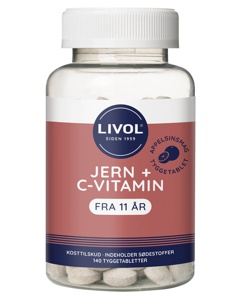 Livol Jern + C-Vitamin 140 stk. Produktbild