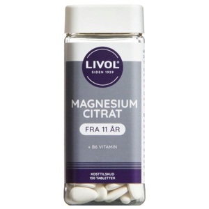 Livol Magnesium Citrat   150 tabletter produktbillede