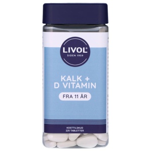 Livol Kalk + D Vitamin 225 tabl produktbillede