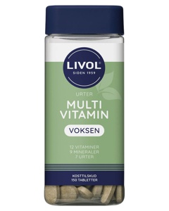 Livol Multivitamin m. urter - 150 tabl. produktbillede