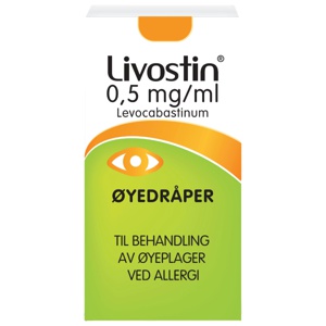 Livostin 0,5 mg/ml øyedråper 4 ml produktbilde