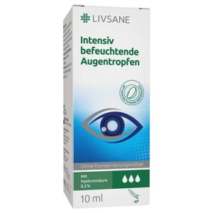 Livsane intensiv befeuchtende Augentropfen, 10 ml Augentropfen Produktbild