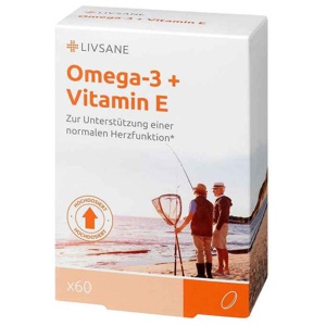 Livsane Omega-3+Vitamin E NEU Weichkapseln Produktbild
