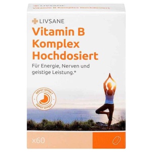 Livsane Vitamin B Komplex hochdosiert Retard-Tabletten, 60 St Retard-Tabletten Produktbild