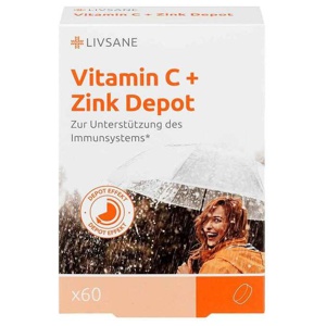 Livsane Vitamin C + Zink Depot Neu Retardtabletten, 60 St Retard-Tabletten Produktbild