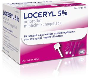Loceryl, medicinskt nagellack 5 % Galderma Nordic AB, 3 ml produkt bild
