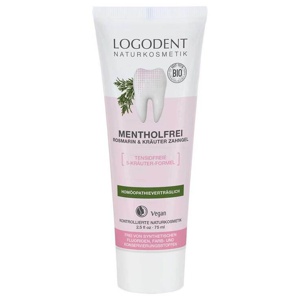 Logodent mentholfrei Rosmarin & Kräuter Zahngel, 75 ml Zahngel Produktbild