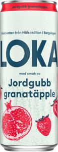 Loka Jordgubb Granatäpple 330 ml produkt bild