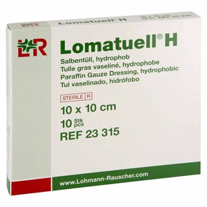 Lomatuell H SalbentÃ¼ll 10x10 cm st.23315 Produktbild