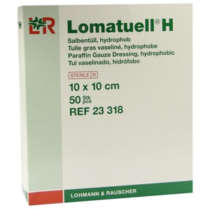 Lomatuell H SalbentÃ¼ll 10x10 cm st.23318 Produktbild