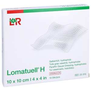 LOMATUELL H Salbentüll 10x10 cm steril Produktbild