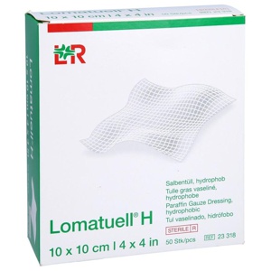 LOMATUELL H Salbentüll 10x10 cm steril Produktbild