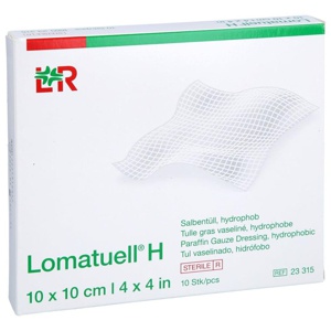 LOMATUELL H Salbentüll 10x10 cm steril Produktbild