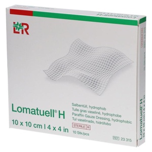 LOMATUELL H Salbentüll 10x10 cm steril Produktbild