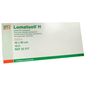 LOMATUELL H Salbentüll 10x30 cm steril Produktbild