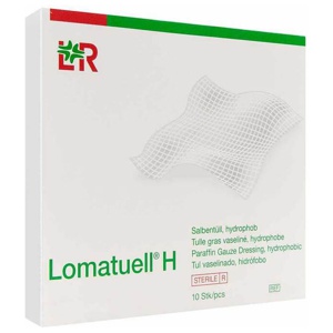 LOMATUELL H Salbentüll 10x30 cm steril Produktbild