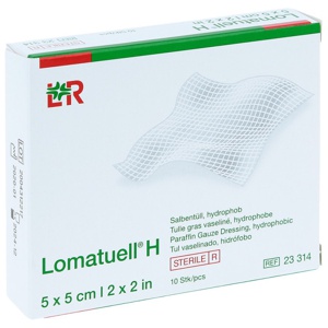 Lomatuell H SalbentÃ¼ll 5x5 cm st.23314 Produktbild
