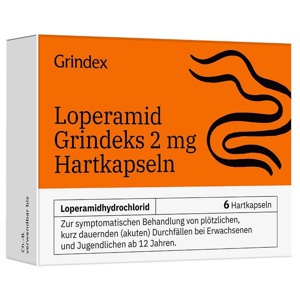 LOPERAMID Grindeks 2 mg Hartkapseln Produktbild