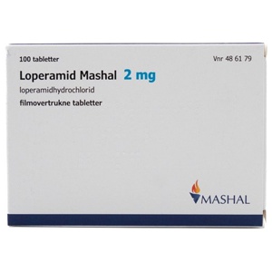 Loperamid Mashal 2 mg 100 tabletter produktbillede