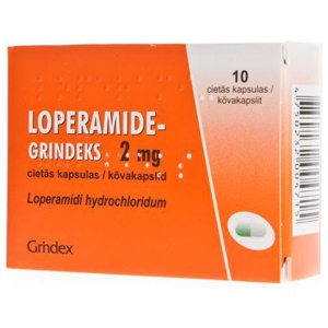 Loperamide-grindeks kõvakapsel 2mg n10 toote pilt