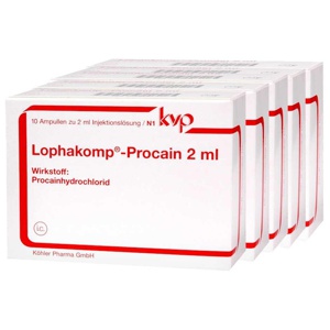 Lophakomp Procain 2 ml Injektionslösung, 50X2 ml Injektionslösung Produktbild