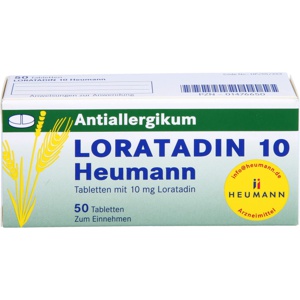 LORATADIN 10 Heumann Tabletten Produktbild