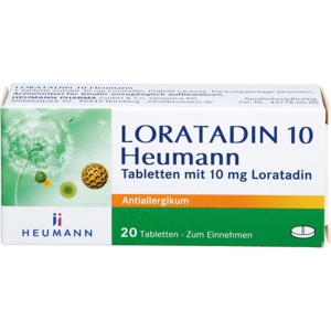 LORATADIN 10 Heumann Tabletten, 20 St Tabletten Produktbild