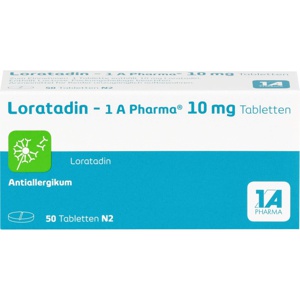 LORATADIN-1A Pharma Tabletten Produktbild