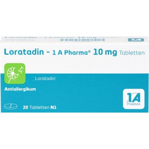 Loratadin 1 A Pharma Tabletten, 20 St Tabletten Produktbild