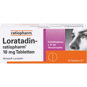 LORATADIN-ratiopharm 10 mg Tabletten Produktbild