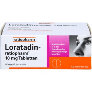 LORATADIN-ratiopharm 10 mg Tabletten Produktbild