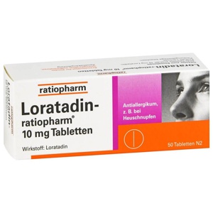 LORATADIN-ratiopharm 10 mg Tabletten Produktbild