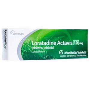 Loratadine actavis tbl 10mg n10 toote pilt