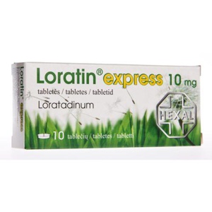 Loratin express tbl 10mg n10 toote pilt