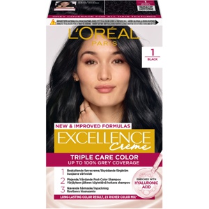 L'Oréal Paris Excellence Crème 1 Svart 1 pcs produktbillede
