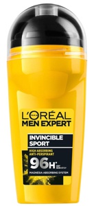 Loreal Paris Invincible Sport Men Expert 96H Dry Non-Stop Roll-on 50 ml produktbilde