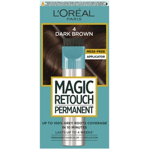 L'Oréal Paris Magic Retouch Permanent 45 ml - 4 Dark Brown produktbillede
