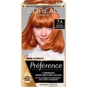 L'Oréal Paris Préférence Permanent Coloration For All Hair Types 7.4 Mango Copper 1 pcs produktbillede