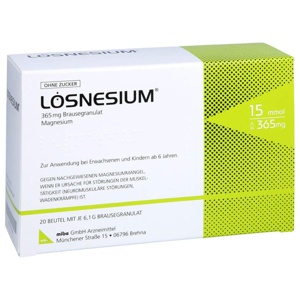 LÖSNESIUM Brausegranulat Btl. 20 St Granulat Produktbild