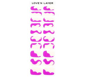 Love'n Layer Abstraction Dahlia Purple Självhäftande nagellack produkt bild