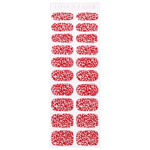 Love'n Layer Leo Grape Red Självhäftande nagellack produkt bild