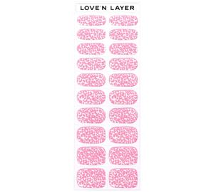 Love'n Layer Leo Poppy Pink Självhäftande nagellack produkt bild