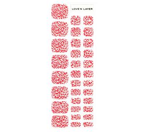 Love'n Layer Leo Toe Grape Red Självhäftande nagellack produkt bild
