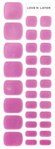 Love'n Layer Metallic Toe Dahlia Purple Självhäftande nagellack produkt bild
