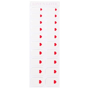 Love'n Layer Single Love Lady Red Självhäftande nagellack produkt bild