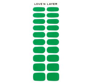 Love'n Layer Solid B Green Självhäftande nagellack produkt bild